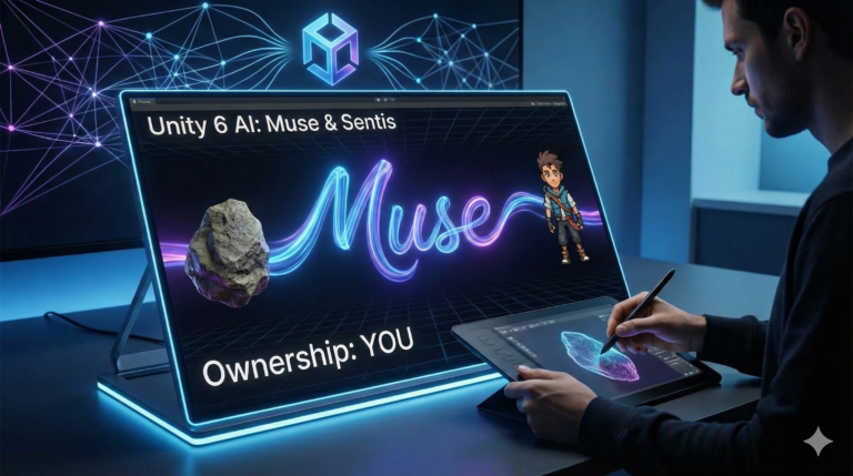 Unity 6で加速するAIワークフロー。デザイナーが直面する「Muse / Sentis」の実力と権利関係のすべて